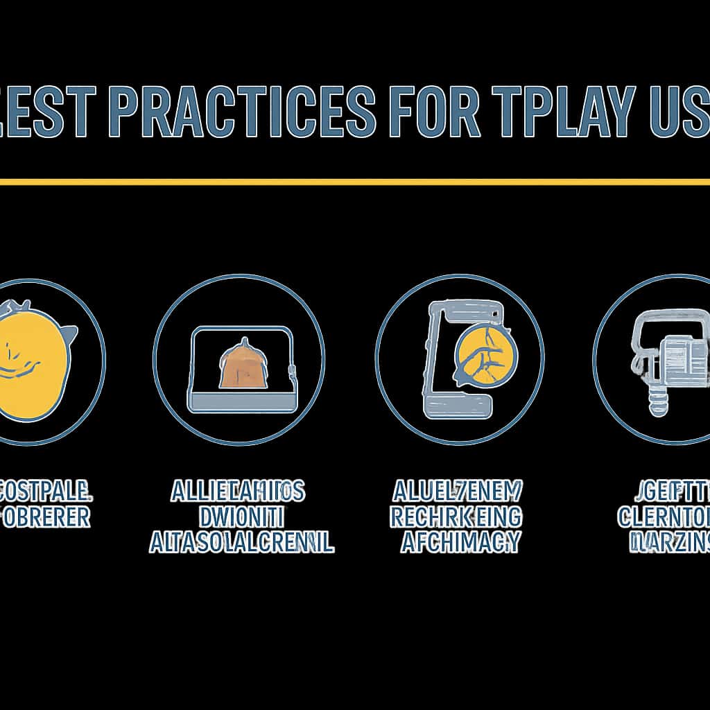 An educational diagram outlining best practices for Tpplay users.