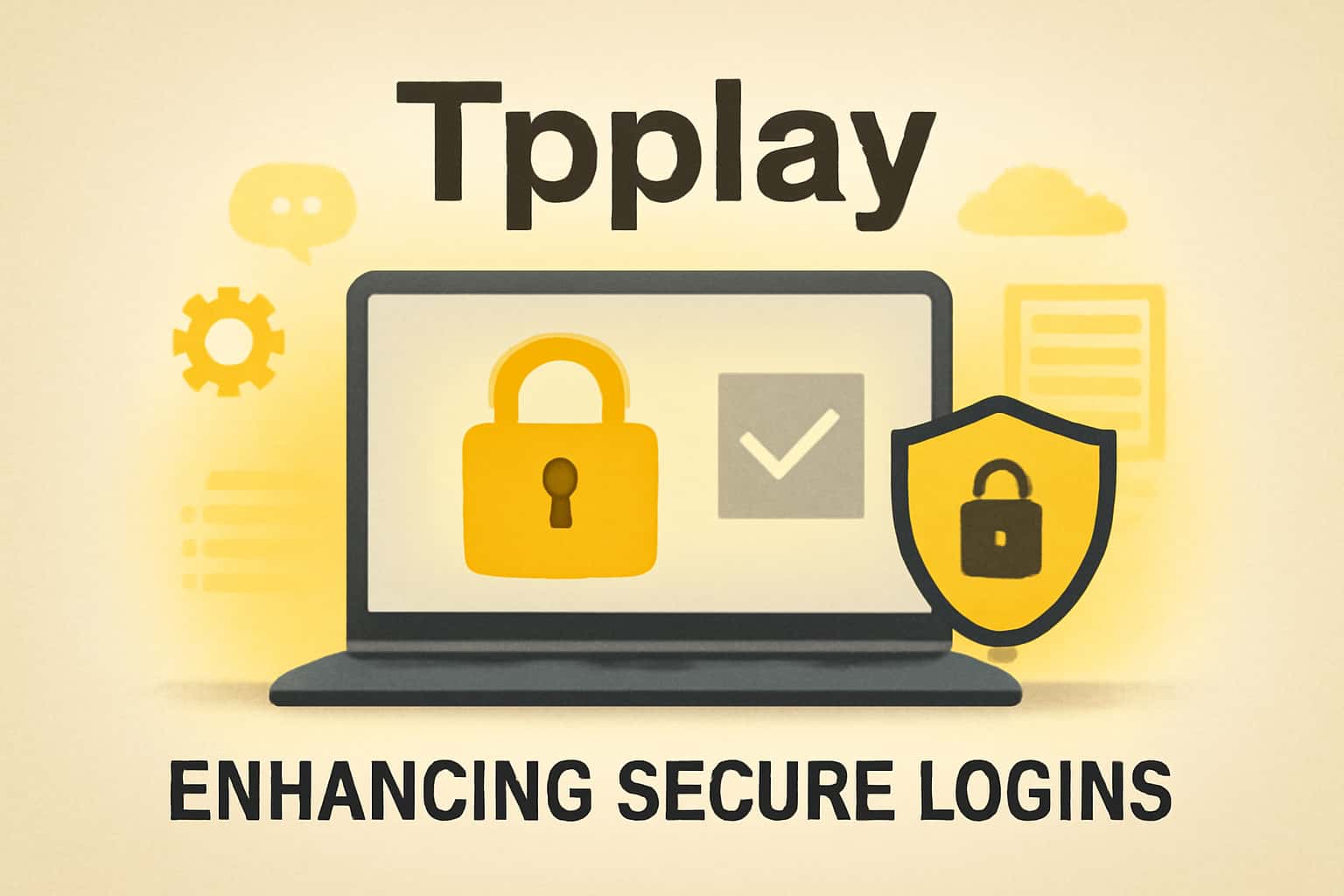 A visual representation of secure login practices for the Tpplay platform.