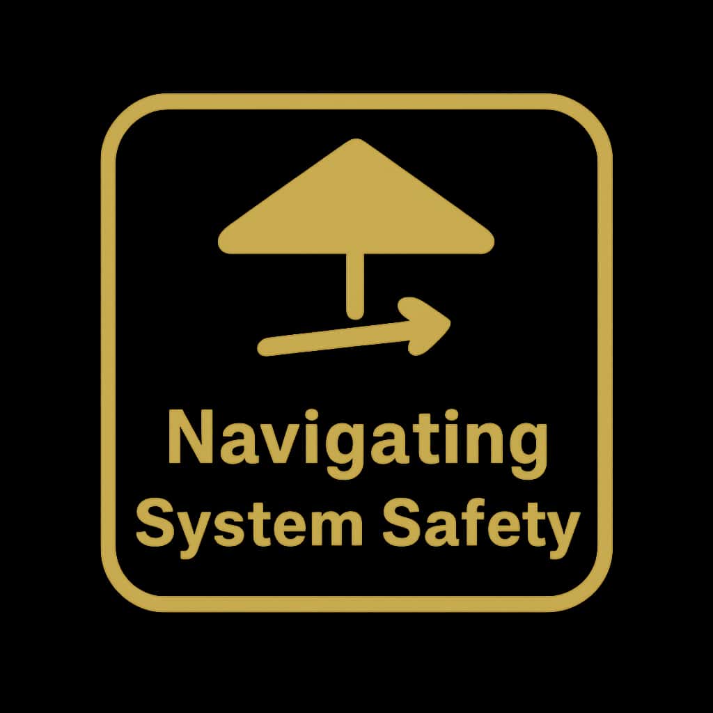 Icon depicting Tpplay System Safety guidance.